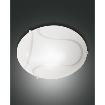 Fabas Luce Magma Plafondlamp Wit, 2-lichts
