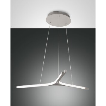 Fabas Luce Lira Hanglamp LED Zilver, 1-licht