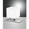 Fabas Luce Zara Tafellamp LED Nikkel mat, 1-licht