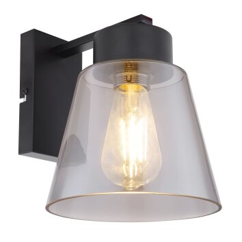 Globo GUMBA Muurlamp Zwart, 1-licht