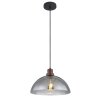 Globo SALSA Hanger Hout donker, Zwart, 1-licht