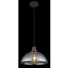 Globo SALSA Hanger Hout donker, Zwart, 1-licht