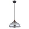 Globo SALSA Hanger Hout donker, Zwart, 1-licht