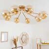 Alden Plafondlamp Messing, 8-lichts