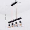 Gondo Hanglamp Zwart, 4-lichts