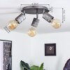 Tyldom Plafondlamp Oud zilver, 3-lichts