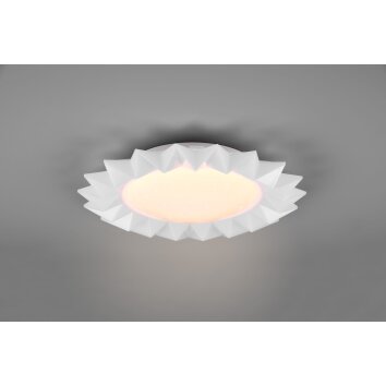 Reality Sunflower Plafondlamp LED Wit, 2-lichts, Afstandsbediening, Kleurwisselaar