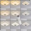 Lovisa Plafondlamp LED Chroom, Wit, 1-licht, Afstandsbediening, Kleurwisselaar