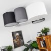 Trisett Plafondlamp Grijs, Zwart, Wit, 5-lichts