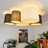 Trisett Plafondlamp Grijs, Zwart, Wit, 5-lichts