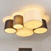 Trisett Plafondlamp Grijs, Zwart, Wit, 5-lichts