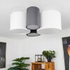 Trisett Plafondlamp Grijs, Zwart, Wit, 4-lichts
