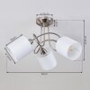 Saura Plafondlamp Nikkel mat, 3-lichts
