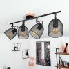 Hakvaag Plafondlamp Bruin, Zwart, 4-lichts