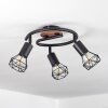 Baripada Plafondlamp Bruin, Zwart, 3-lichts