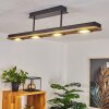 Giresta Plafondlamp LED Zwart, 4-lichts