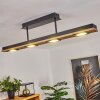 Giresta Plafondlamp LED Zwart, 4-lichts