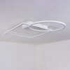 Loftheim Plafondlamp LED Chroom, Wit, 1-licht