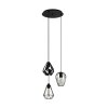 Eglo-Leuchten DISTAFF Hanglamp Zwart, 3-lichts