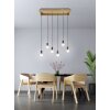 Eglo-Leuchten WOOTTON Hanglamp Bruin, Zwart, 6-lichts