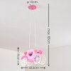 Srono Hanglamp Roze, 2-lichts