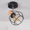 Orkanger Plafondlamp Chroom, Zwart, 1-licht