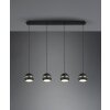 Trio-Leuchten Fletcher Hanglamp Zwart, 4-lichts