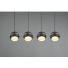Trio-Leuchten Fletcher Hanglamp Zwart, 4-lichts