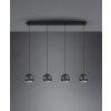 Trio-Leuchten Fletcher Hanglamp Zwart, 4-lichts