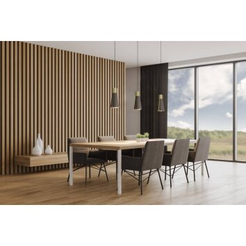 Eglo-Leuchten LOSALOMAS Hanglamp LED Messing, Mokka, 3-lichts