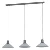 Eglo-Leuchten ABREOSA Hanglamp Grijs, Zwart, 3-lichts