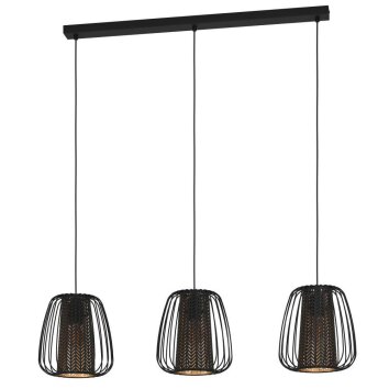 Eglo-Leuchten CURASAO Hanglamp Zwart, 3-lichts