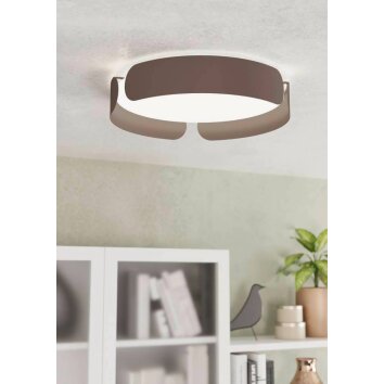 Eglo-Leuchten VALCASOTTO Plafondlamp LED Mokka, 1-licht