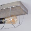 Hodne Plafondlamp Grijs, Natuurlijke kleuren, Zwart, 1-licht
