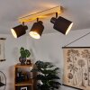 Sumlili Plafondlamp Natuurlijke kleuren, Zwart, 3-lichts
