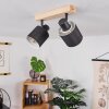 Sumlili Plafondlamp Natuurlijke kleuren, Zwart, 2-lichts