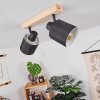 Sumlili Plafondlamp Natuurlijke kleuren, Zwart, 2-lichts