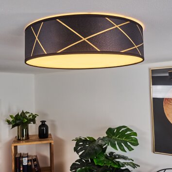 Opatija Plafondlamp LED Goud, Zwart, Wit, 1-licht