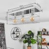 Fevaag Plafondlamp Chroom, Zilver, 3-lichts