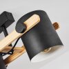 Rebbenas Plafondlamp Natuurlijke kleuren, Zwart, 4-lichts