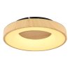 Globo JOLLI Plafondlamp LED houtlook, 1-licht, Afstandsbediening