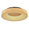 Globo JOLLI Plafondlamp LED houtlook, 1-licht, Afstandsbediening