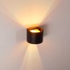 Badajoz Muurlamp LED Koperkleurig, Zwart, 1-licht