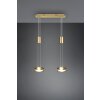 Trio-Leuchten Franklin Hanglamp LED Messing, 2-lichts