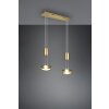 Trio-Leuchten Franklin Hanglamp LED Messing, 2-lichts