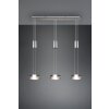 Trio-Leuchten Franklin Hanglamp LED Nikkel mat, 3-lichts