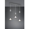 Trio-Leuchten Franklin Hanglamp LED Nikkel mat, 3-lichts