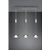 Trio-Leuchten Franklin Hanglamp LED Nikkel mat, 3-lichts