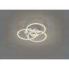 Reality Circle Plafondlamp LED Nikkel mat, 1-licht, Afstandsbediening