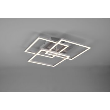 Reality Mobile Plafondlamp LED Nikkel mat, 1-licht, Afstandsbediening